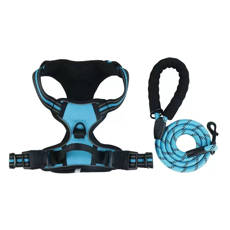 Reflective Dog Harness & Leash Set