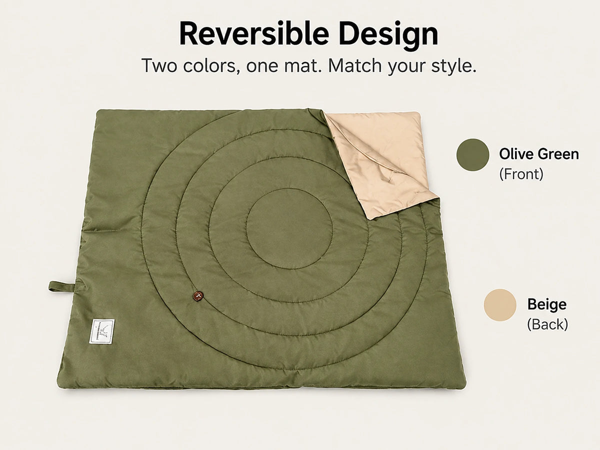 Reversible Foldable Dog Travel Mat