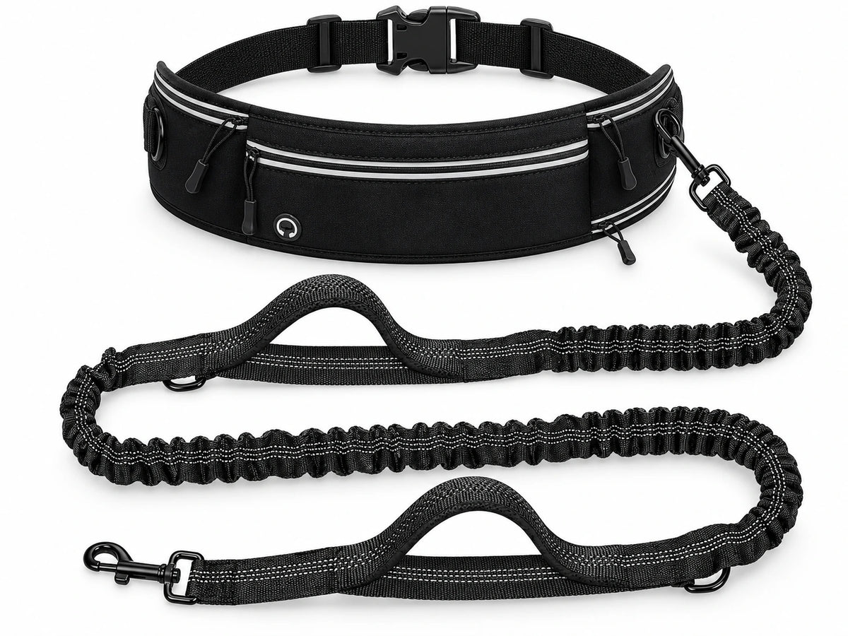 Hands-Free Dog Walking Belt & Bungee Leash