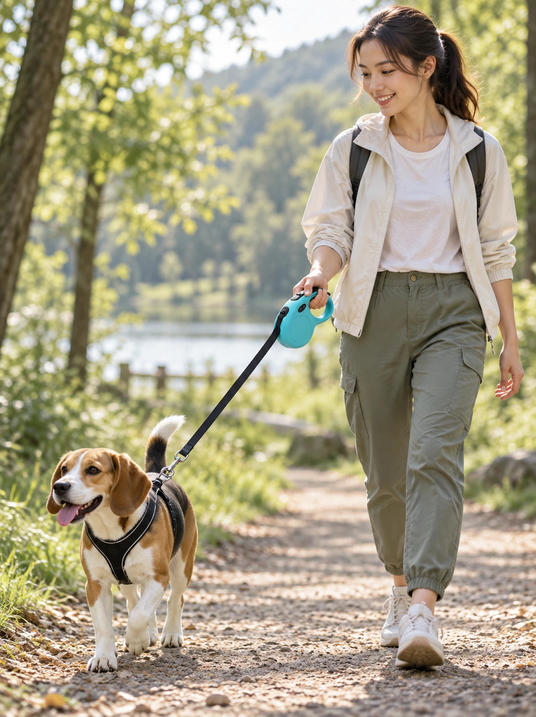 Retractable Dog Leash – 3M/5M Adjustable Outdoor Lead