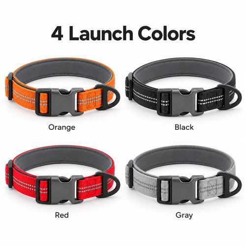 Adjustable Reflective Nylon Dog Collar
