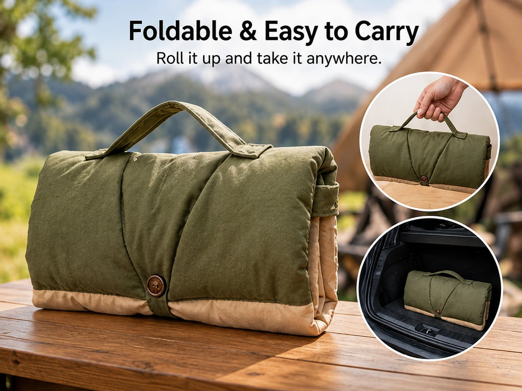 Reversible Foldable Dog Travel Mat