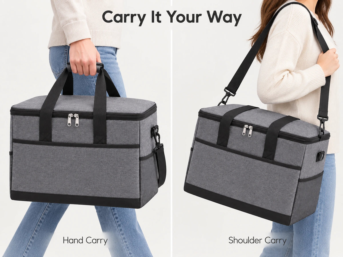 27L Insulated Cooler Bag – Gray