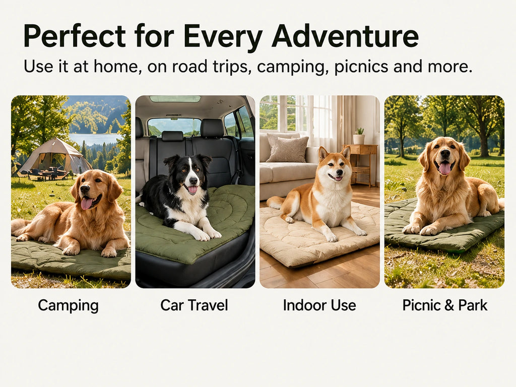 Reversible Foldable Dog Travel Mat